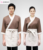 和风寿司店韩国料理韩式 男女服务员工衣日式 烧烤 日料店工作装 春季