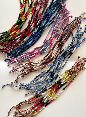 7色泰国手工编织手绳手链 项链绳五色线手绳配饰绳