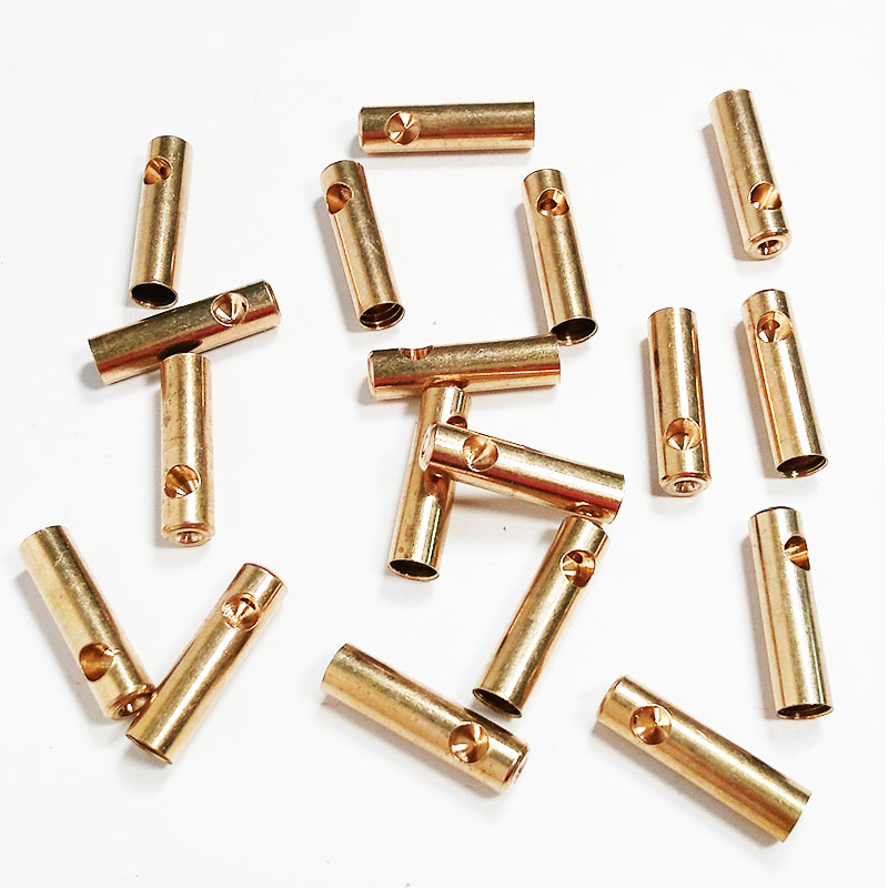 3厘米长竹杆直孔8毫米外径铜头