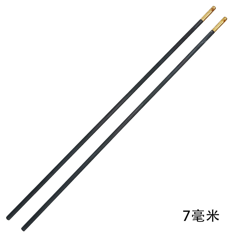 七毫米斜孔旋转铜头碳素杆小摇舲