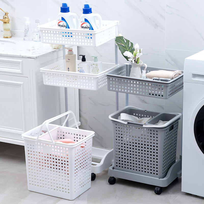 脏衣篮家用脏衣篓卫生间浴室多层洗衣篮放衣物收纳筐大容量收纳篮,收纳整理,脏衣篮,淘宝优惠券,粉丝福利购,淘宝优惠卷