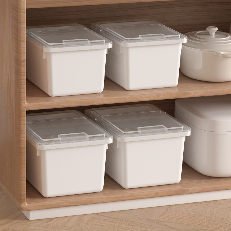 橱柜翻盖式收纳盒厨房带盖杂物整理储物盒米桶零食箱下水槽置物架,收纳整理,桌面收纳盒,淘宝优惠券,粉丝福利购,淘宝优惠卷