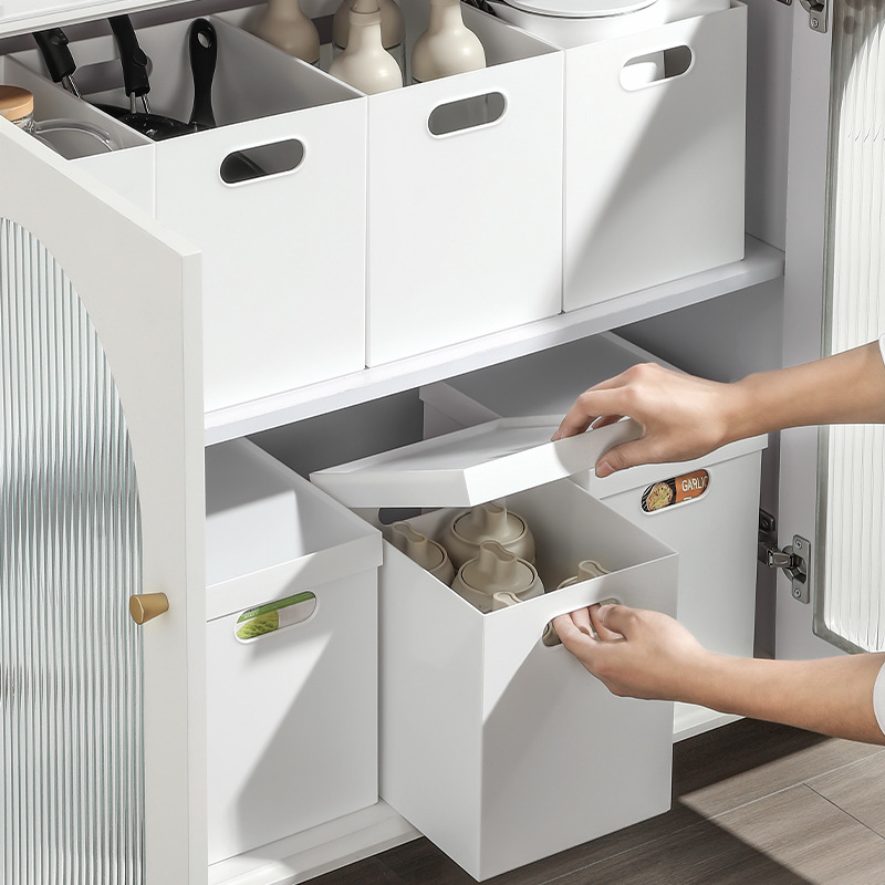 橱柜收纳盒直角带轮子