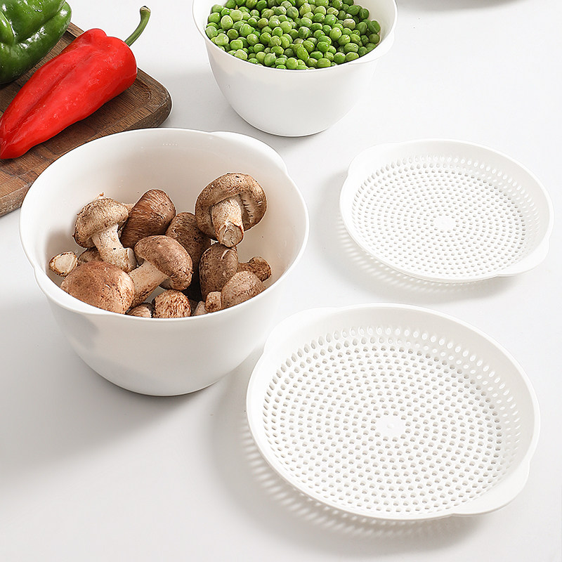 厨房家用洗水果神器洗菜篮滤水加厚双层塑料沥水篮淘菜盆洗菜盆子,餐饮具,洗菜盆/沥水篮/漏水筛,淘宝优惠券,粉丝福利购,淘宝优惠卷