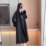 双面羊绒毛呢外套女2025春秋新款高级感赫本风851p95`125k158`188，女装毛呢外套，浙宝318