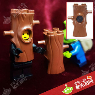 乐高 lego 稀有人仔头盔零件 树人树桩外套 植物场景拍照 60174