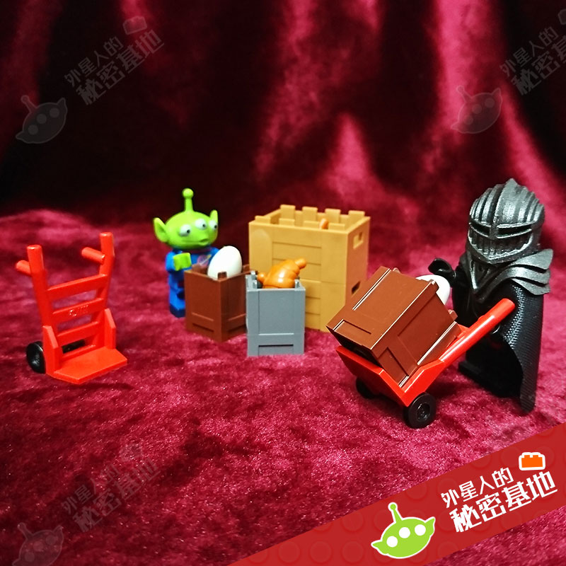 ÀÖ¸ß lego ³¡¾°/ÈË×й¤¾ßÁãÅä¼þ ÊÖÍÆ³µ ²æ³µ °áÔ˳µ 2495 2496
