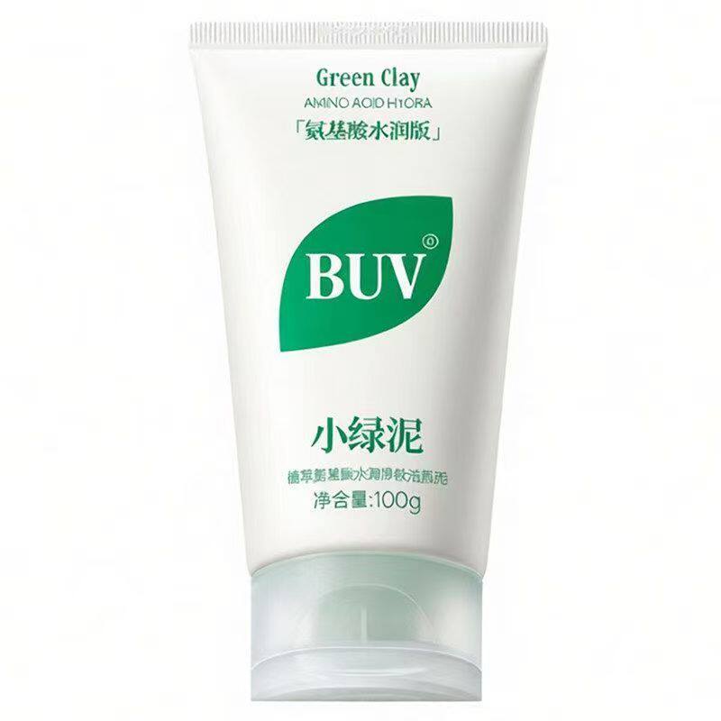 BUV洗面奶叶绿素氨基酸细嫩洁面乳小绿泥控油去黑头补水保湿嫩肤