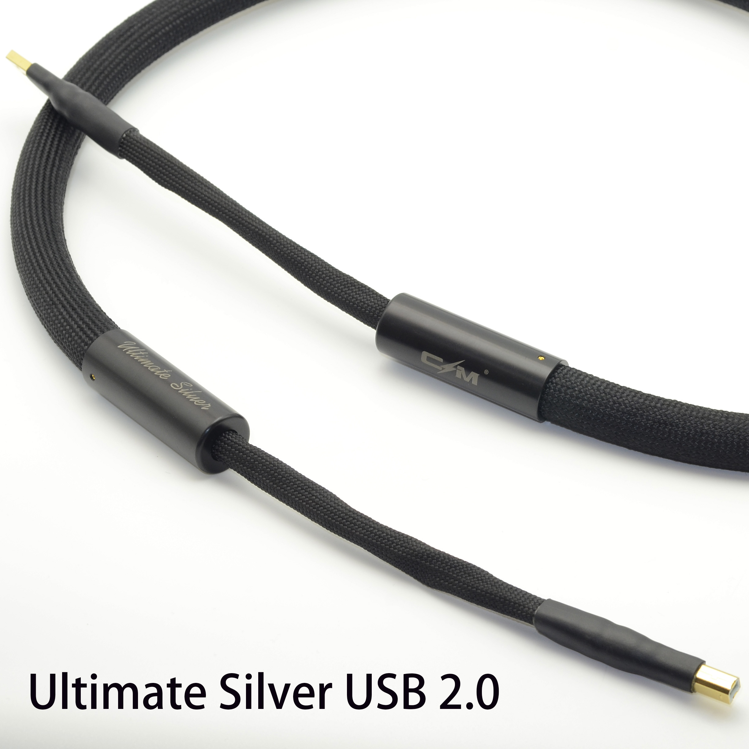 单晶银USB数据线信电分离USB线