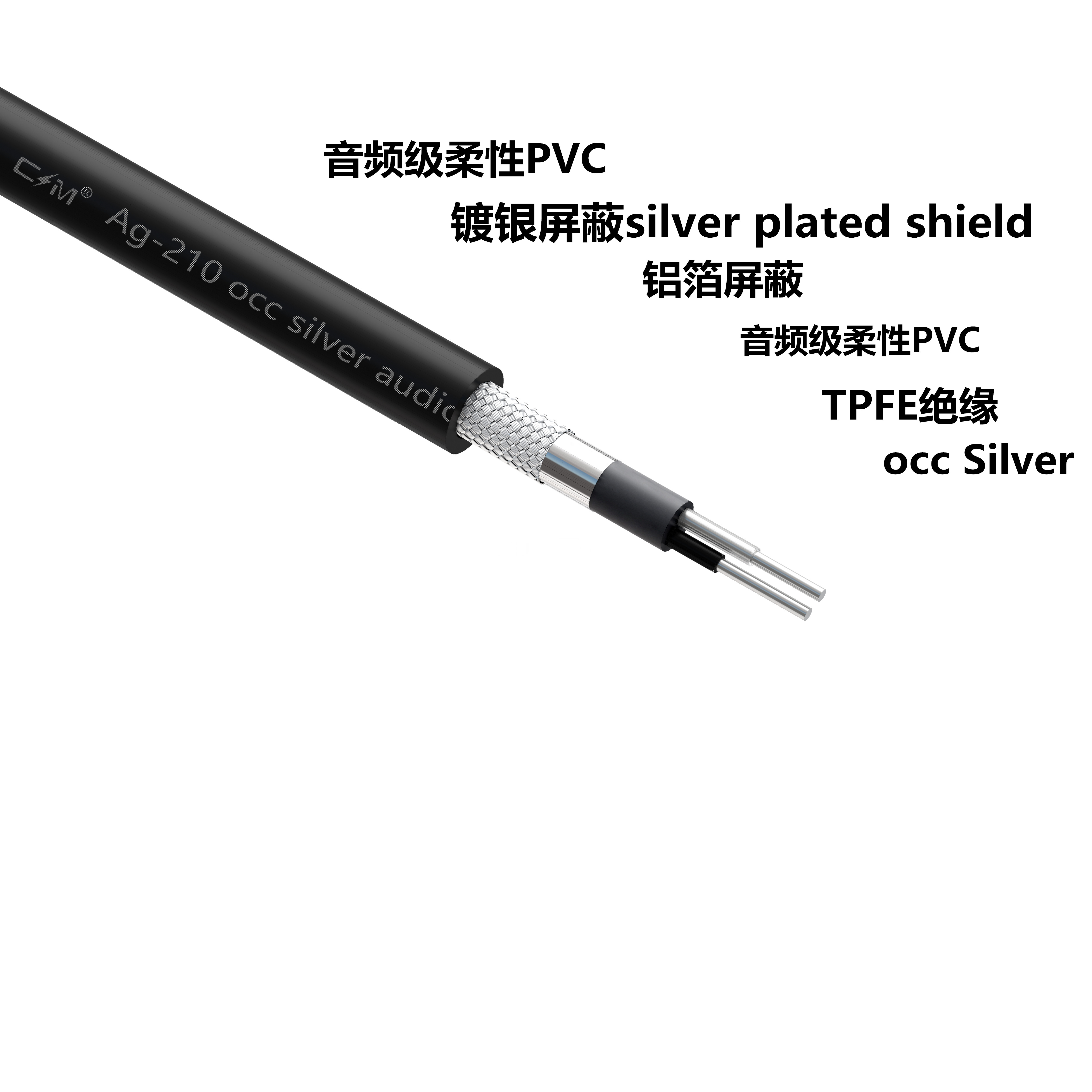 CM单晶银信号线DC单晶信号线