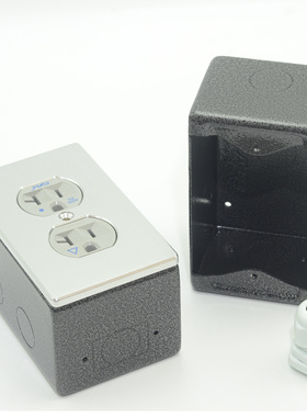 NK 117NCF 纳米静电图层120型美标金属底盒美式日式118暗装接线盒