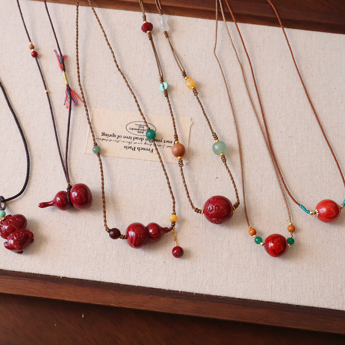 轻奢原矿高含量朱砂吊坠毛衣链紫金砂转运珠葫芦抽拉绳本命年项链,珠宝/钻石/翡翠,颈饰,淘宝优惠券,粉丝福利购,淘宝优惠卷