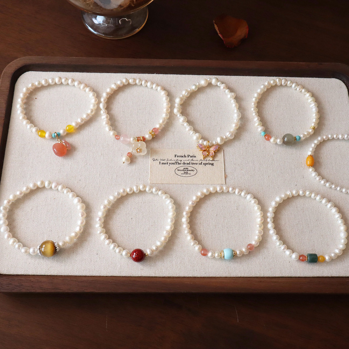 轻奢天然淡水珍珠手链甜美真珍珠玛瑙水晶手串女生高级感温柔百搭,珠宝/钻石/翡翠,手饰,淘宝优惠券,粉丝福利购,淘宝优惠卷