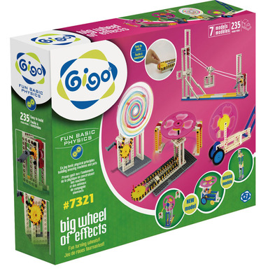 台湾智高GIGO拼插积木玩具趣味传动组7321儿童物理实验科学教具