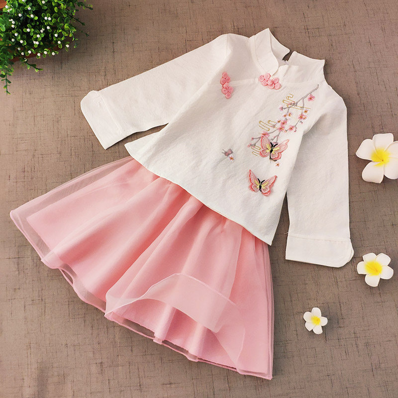 女童汉服宝宝复古小孩仙女裙唐装