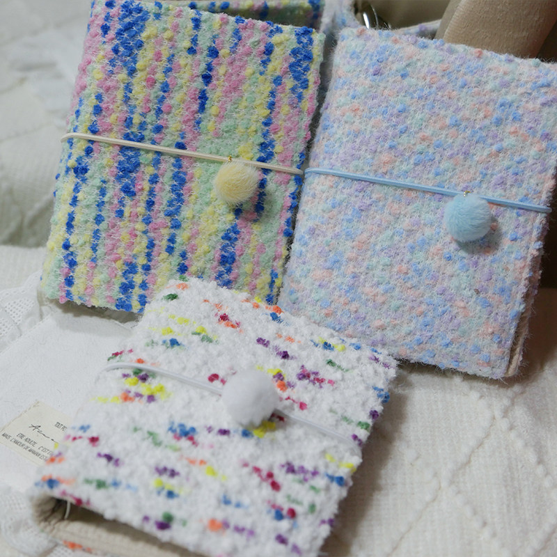 躲在耳里|限量毛呢活页|俏皮可爱小众艺术感氛围重工手帐本m5a7,文具电教/文化用品/商务用品,手帐/日程本/计划本,淘宝优惠券,粉丝福利购,淘宝优惠卷