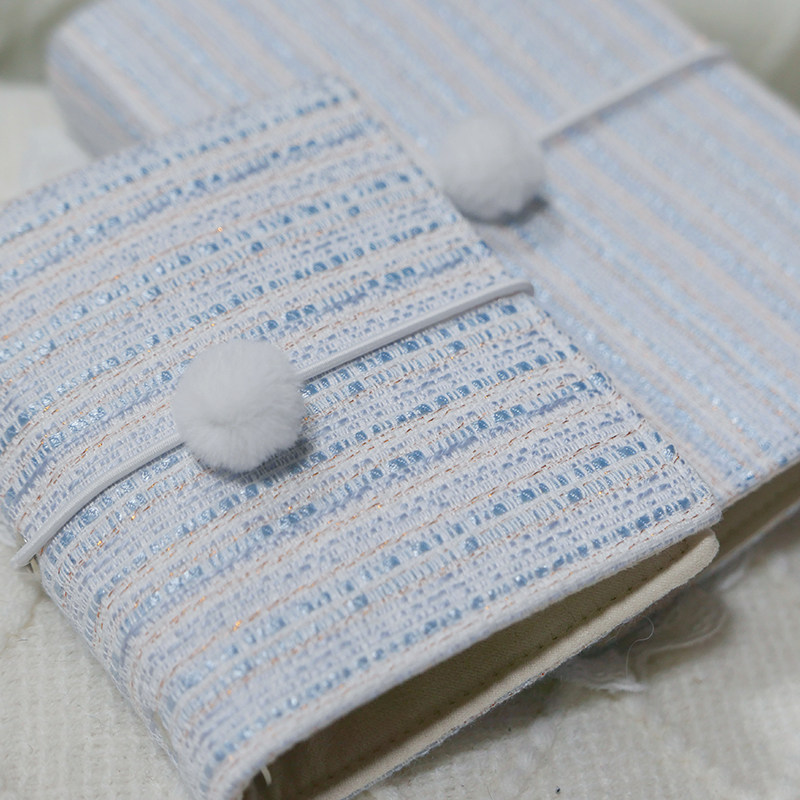 躲在耳里|限量毛呢活页|清新蓝色小香风精致氛围重工手帐本m5a7,文具电教/文化用品/商务用品,手帐/日程本/计划本,淘宝优惠券,粉丝福利购,淘宝优惠卷