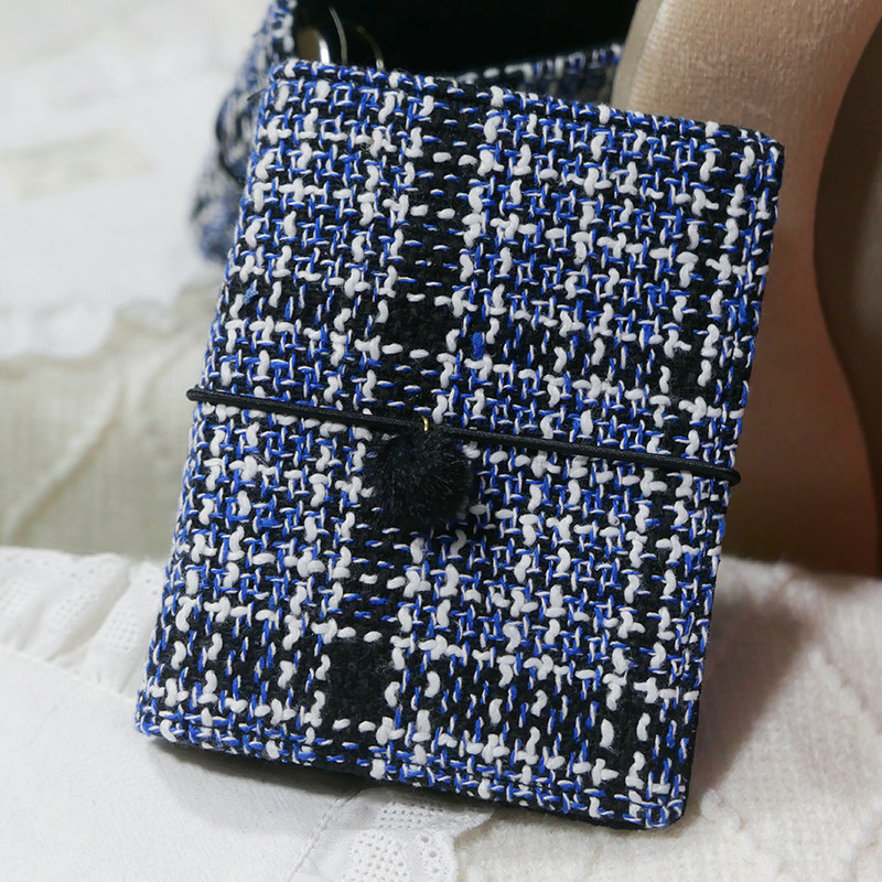 躲在耳里|限量毛呢活页|蓝黑色高级编织感经典氛围重工手帐本m5a7,文具电教/文化用品/商务用品,手帐/日程本/计划本,淘宝优惠券,粉丝福利购,淘宝优惠卷