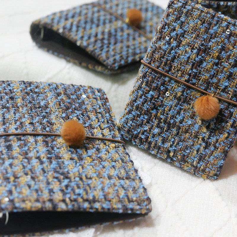 躲在耳里|限量毛呢活页|复古蓝棕编织高级精致氛围重工手帐本m5a7,文具电教/文化用品/商务用品,手帐/日程本/计划本,淘宝优惠券,粉丝福利购,淘宝优惠卷