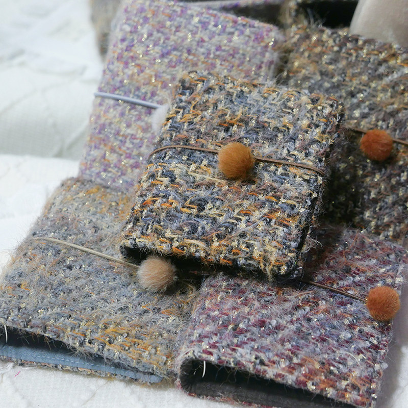 躲在耳里|限量毛呢活页|毛线感精致复古高级编织氛围手帐本m5a7,文具电教/文化用品/商务用品,手帐/日程本/计划本,淘宝优惠券,粉丝福利购,淘宝优惠卷