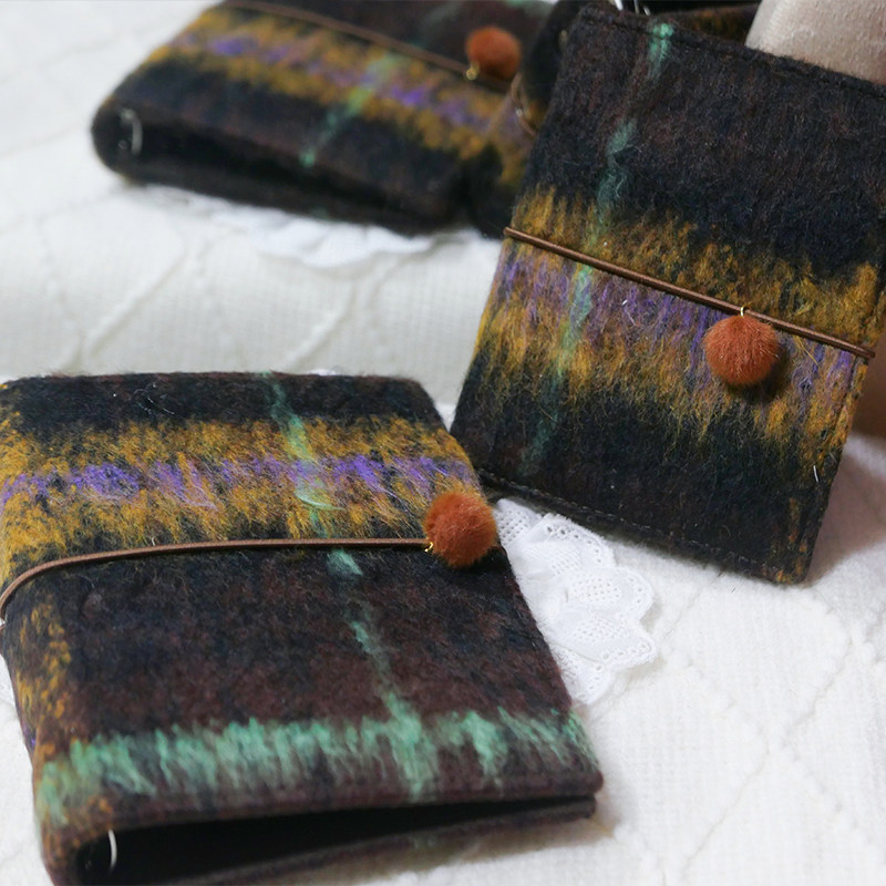 躲在耳里|限量毛呢活页|精致毛茸茸高级格纹氛围重工手帐本m5a7,文具电教/文化用品/商务用品,手帐/日程本/计划本,淘宝优惠券,粉丝福利购,淘宝优惠卷