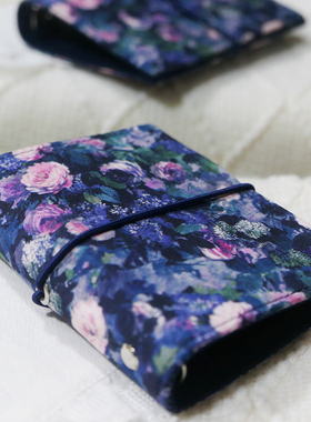 躲在耳里|限量活页手帐|紫色莫奈油画风浪漫温柔艺术简约质感m5a7