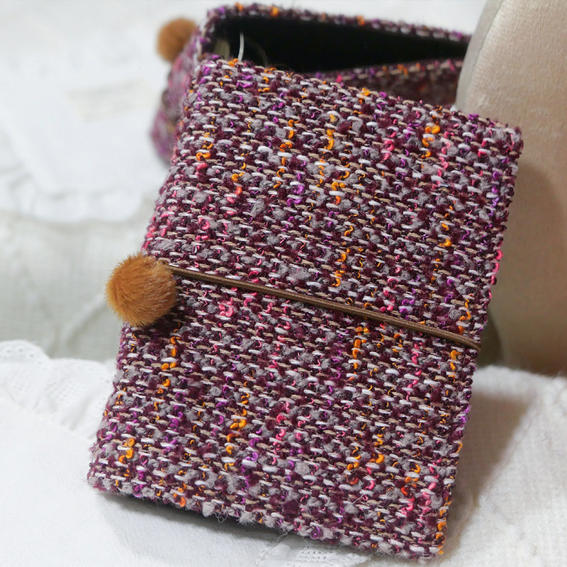 躲在耳里|限量毛呢活页|复古编织高级暗红色氛围重工手帐本m5a7,文具电教/文化用品/商务用品,手帐/日程本/计划本,淘宝优惠券,粉丝福利购,淘宝优惠卷