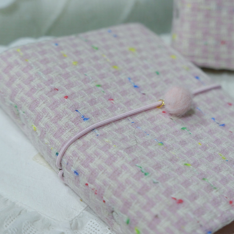 躲在耳里|限量毛线呢活页|淡雅甜美格子氛围粉色氛围手帐本m5a7,文具电教/文化用品/商务用品,手帐/日程本/计划本,淘宝优惠券,粉丝福利购,淘宝优惠卷