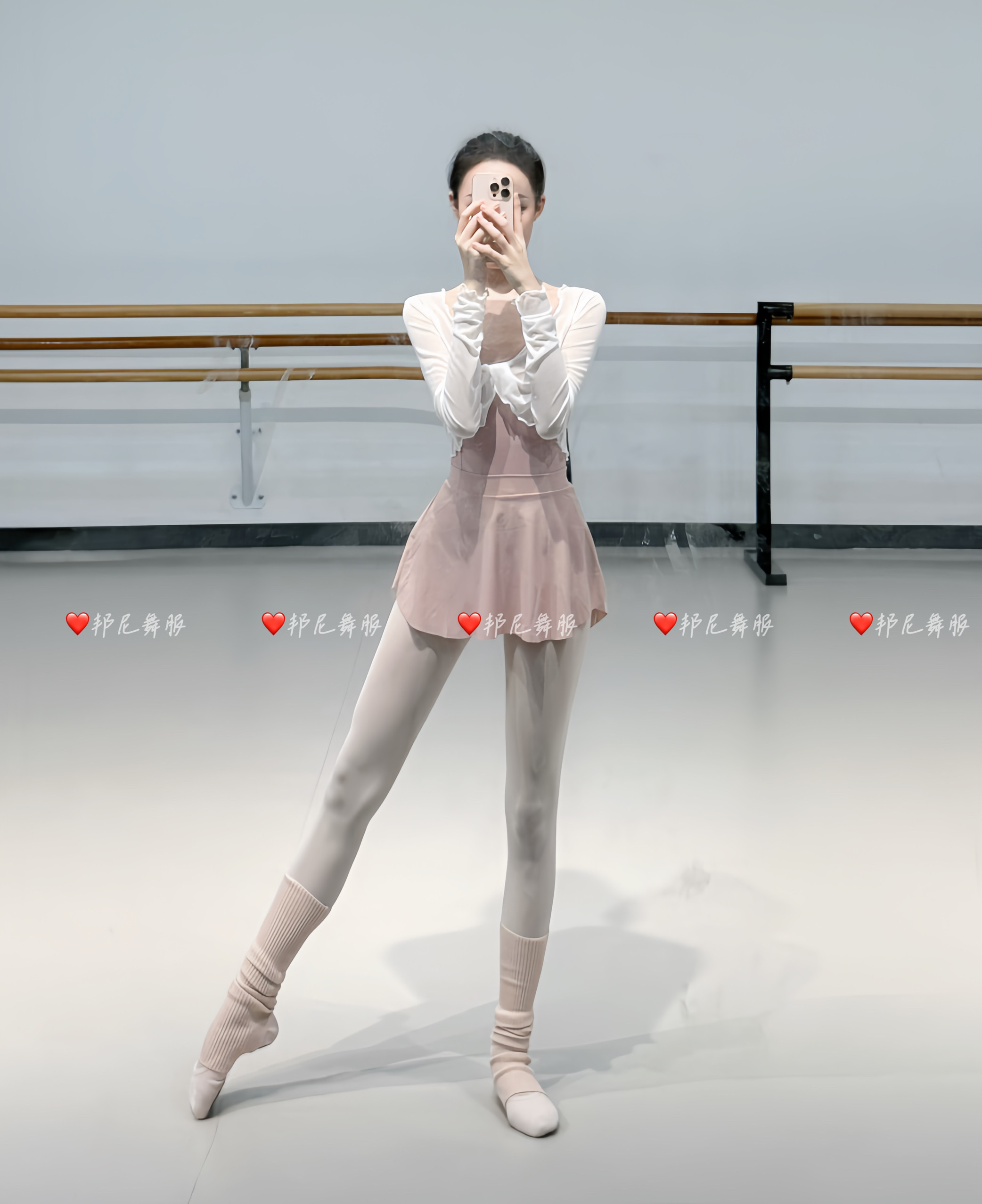 邦尼芭蕾体操服荷叶裙舞蹈服女夏季连体操服形体服纱衣练功服套装