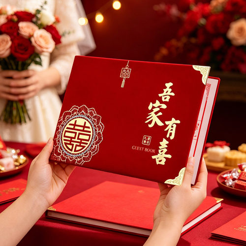 礼金簿签到本结婚嘉宾随礼记账本