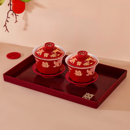 婚礼改口敬茶杯新娘敬酒茶具用品