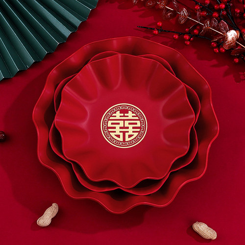 结婚家用糖果盘干果盘装饰摆件