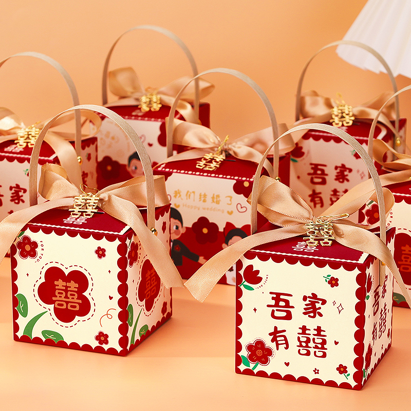 结婚订婚喜糖盒创意手提喜糖袋