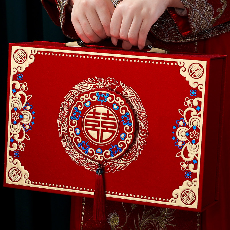 结婚订婚彩礼钱盒子装现金箱提亲聘礼聘金盒嫁妆压钱箱红包礼金盒,节庆用品/礼品,红包/利是封,淘宝优惠券,粉丝福利购,淘宝优惠卷