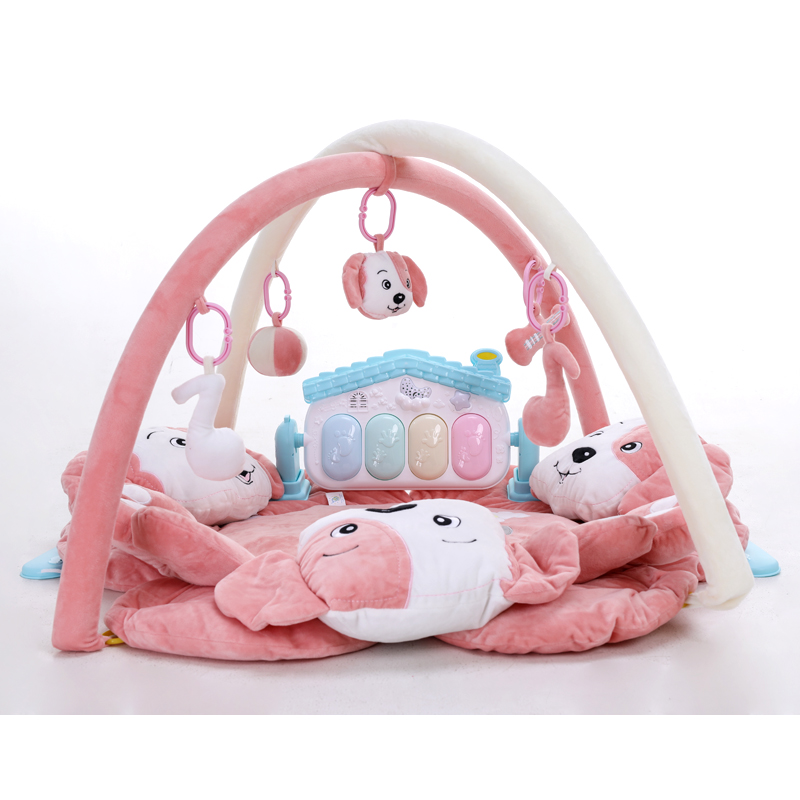 婴儿健身架脚踏钢琴音乐游戏毯垫新生儿爬行音乐益智玩具0-1岁