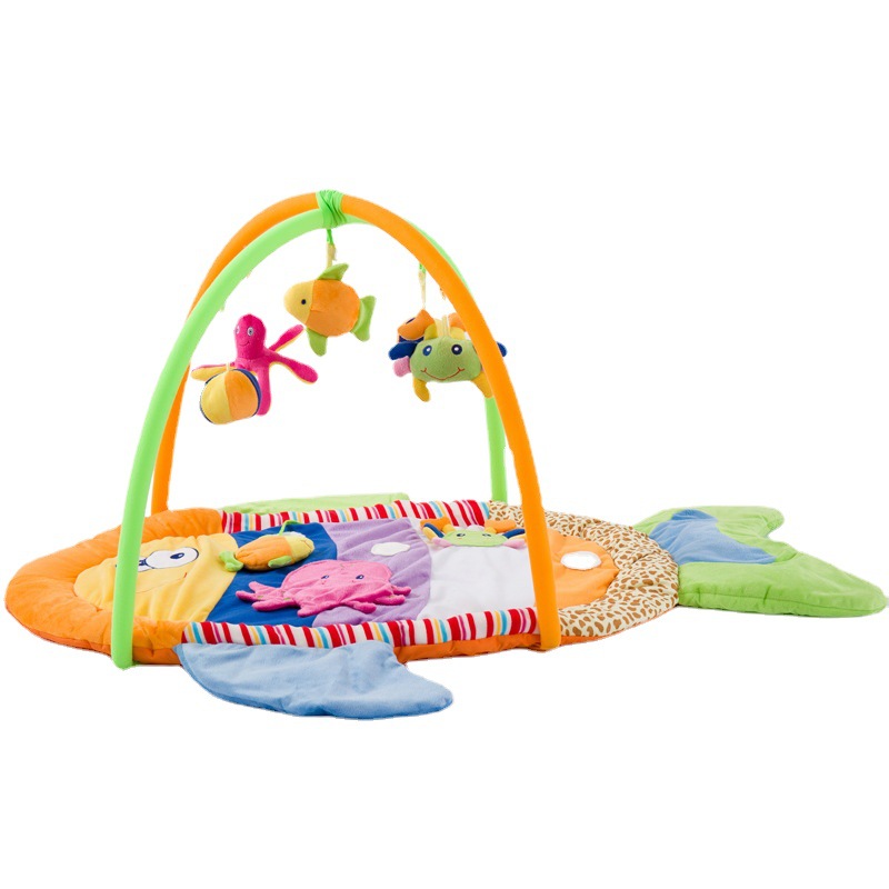 卡其贝特游戏毯健身架宝宝满月礼