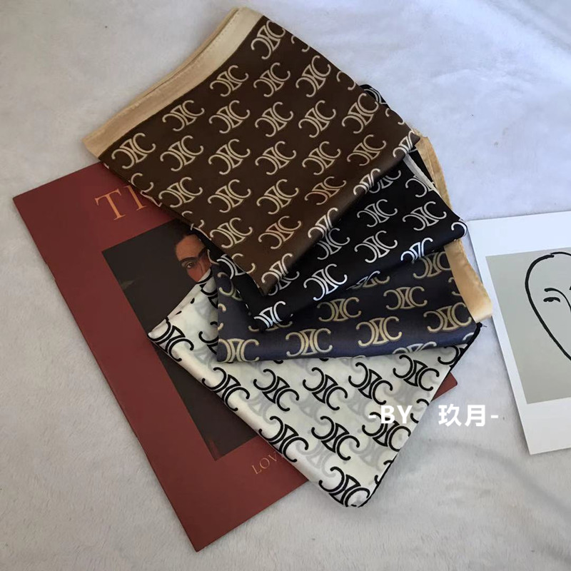 法式时髦ins西装衬衫装饰领巾沙漠沙滩拍照头巾小方巾丝巾腰带