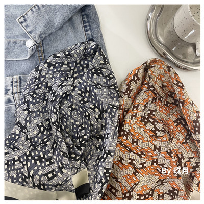 春秋字母复古发带丝巾