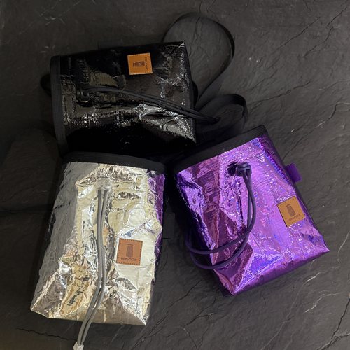 未来时髦精UpFuncle电镀反光 轻量化耐脏 表面防水腰挂攀岩镁粉袋