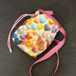 3D爱心系列 upfuncle原创手工粉袋 难度 抱石粉袋 攀岩镁粉袋