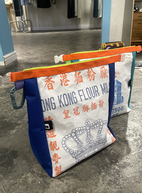 回收面粉袋 recycle手工制攀岩抱石粉袋 磁吸大号镁粉袋 upfuncle