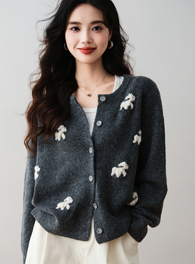 ron&ron韩系学院风休闲针织衫2025秋季新款气质显瘦百搭针织上衣