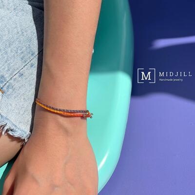 MIDJILL暖色系火元素编织手绳