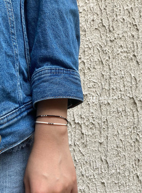 日系街头风百搭情侣礼物细手链