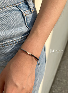 MIDJILL欧美拼色磨砂质感手链