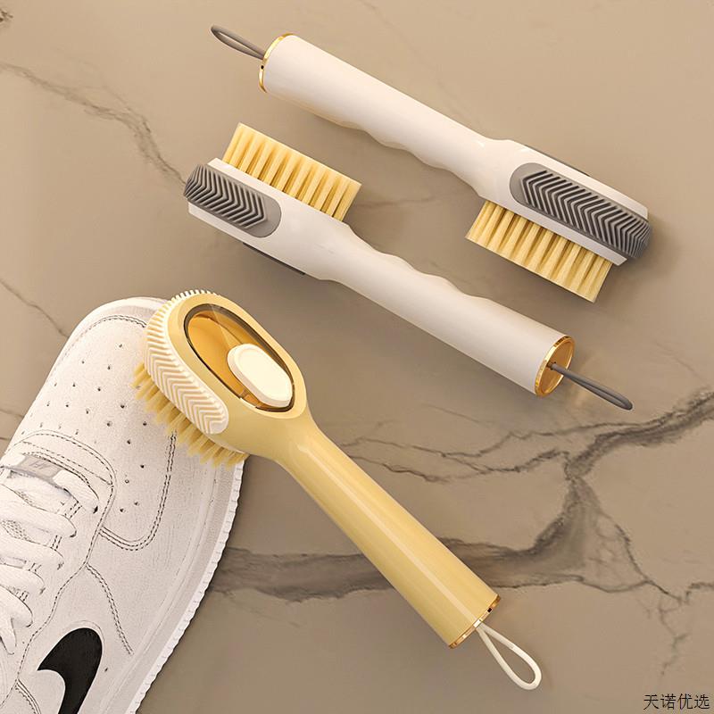 多功能加液鞋刷家用按压出液