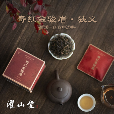 濯山堂新品2025年奇红金骏眉武夷红茶桐木春茶叶包装升级款