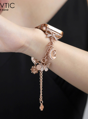 GELVTIC适用iwatch表带链条金属苹果s11表带applewatch789S10手链