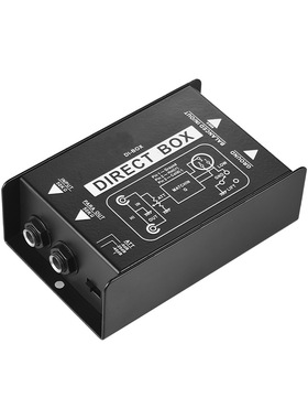 贝斯吉他无源DI盒 乐器传感器DI盒 阻抗变换DI效果器 音频隔离器