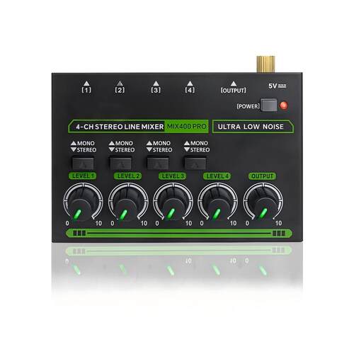 4路6.5接口多音频输入混音器